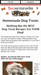 Mobile Screenshot of best-dog-treat-recipes.com