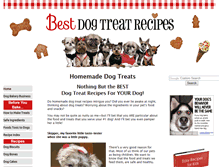 Tablet Screenshot of best-dog-treat-recipes.com